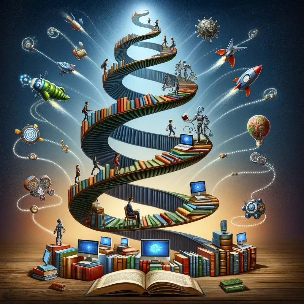 Espirales de aprendizaje: Conectando mentes y máquinas IA